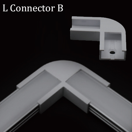 LED Diffuser Channels L/- Plastic Connectors LED Diffuser Channels L/- Plastic Connectors